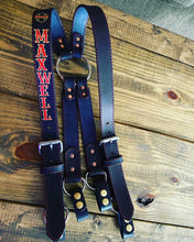 Load image into Gallery viewer, Custom Leather Suspenders