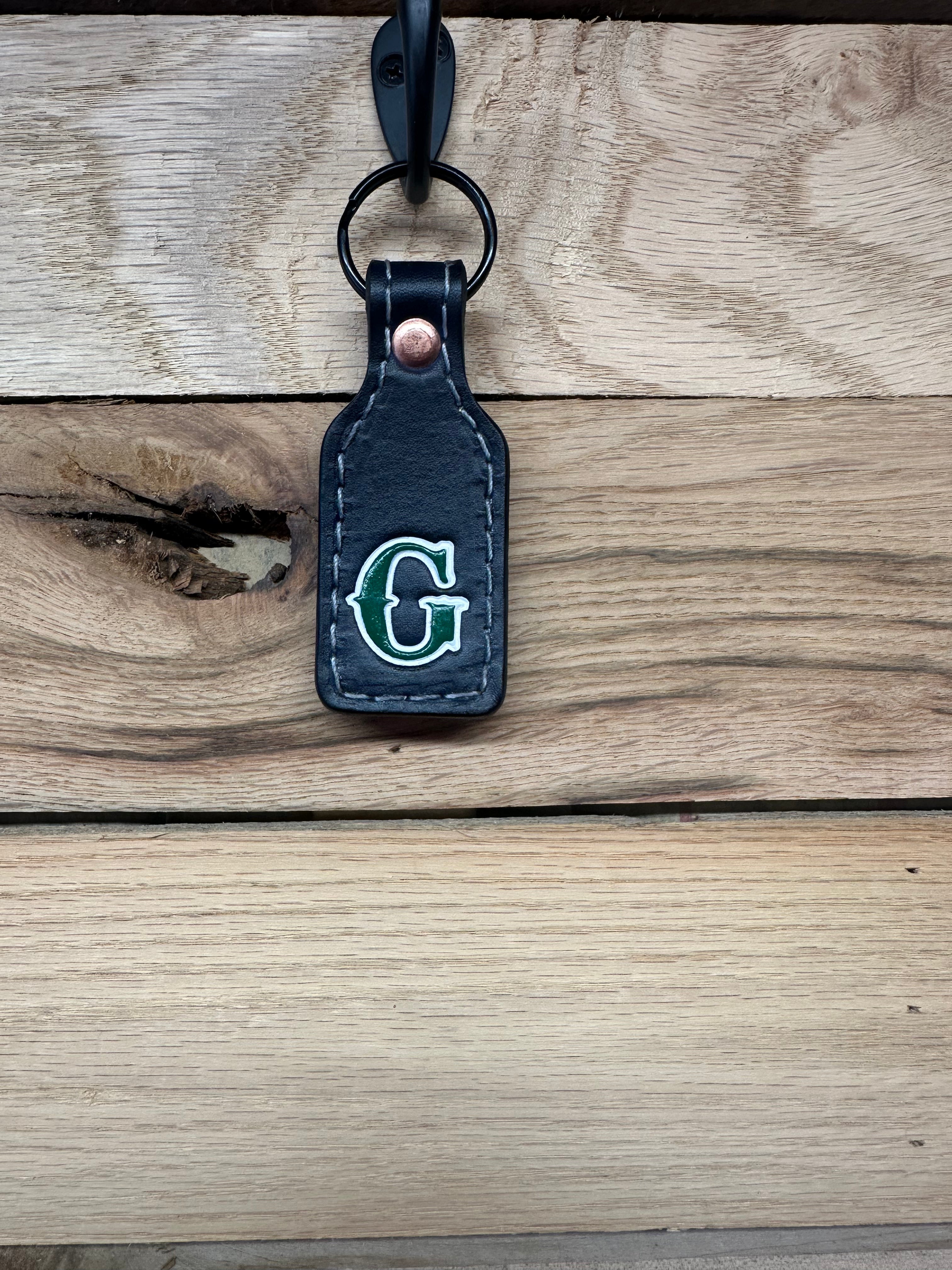 Keychain – Irons Wood And Leather