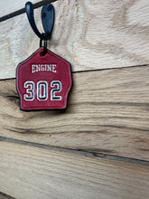 Load image into Gallery viewer, Leather Shield Keychain
