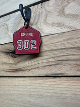 Load image into Gallery viewer, Leather Shield Keychain
